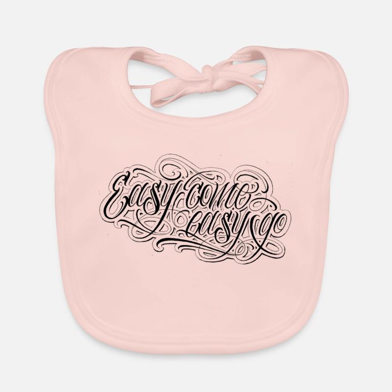 Easy Come Easy Going dit patin graffiti gangster - Bavoir bio Bébé - rose