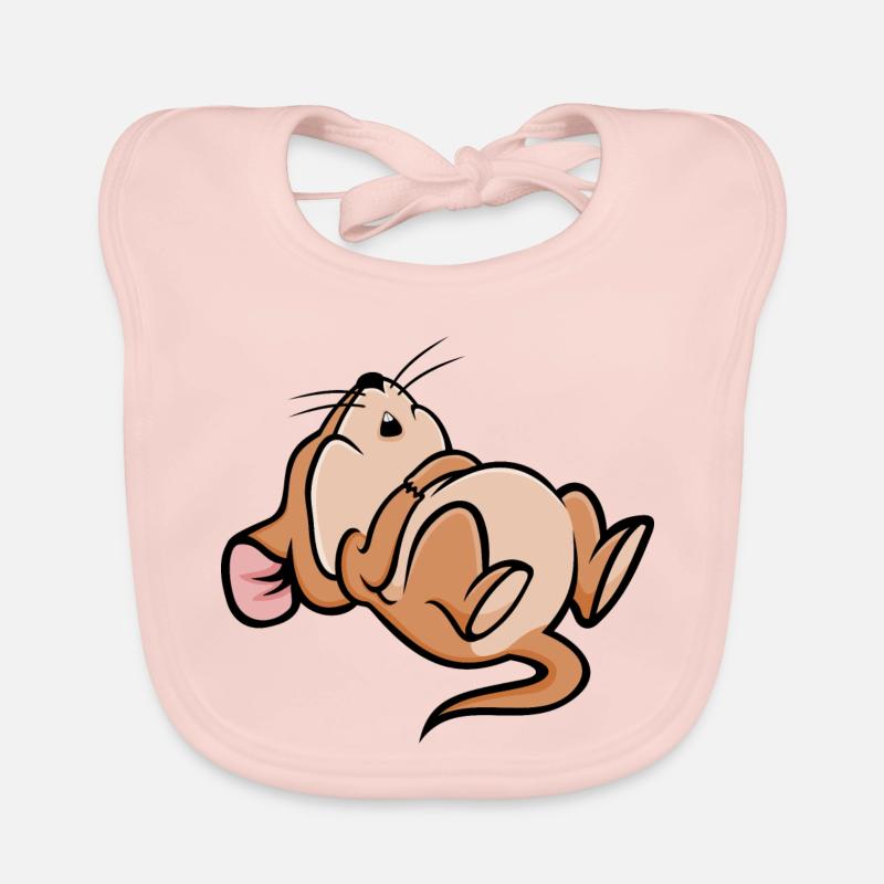 Schlafen Maus Baby Bio-Lätzchen
