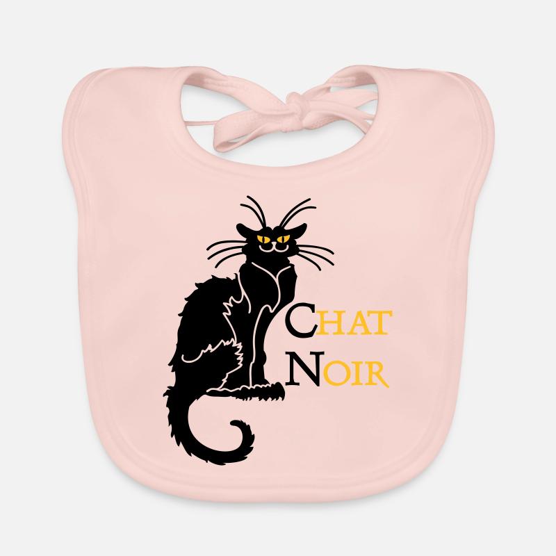 chat noir 'n (text, 2c) Baby Bio-Lätzchen
