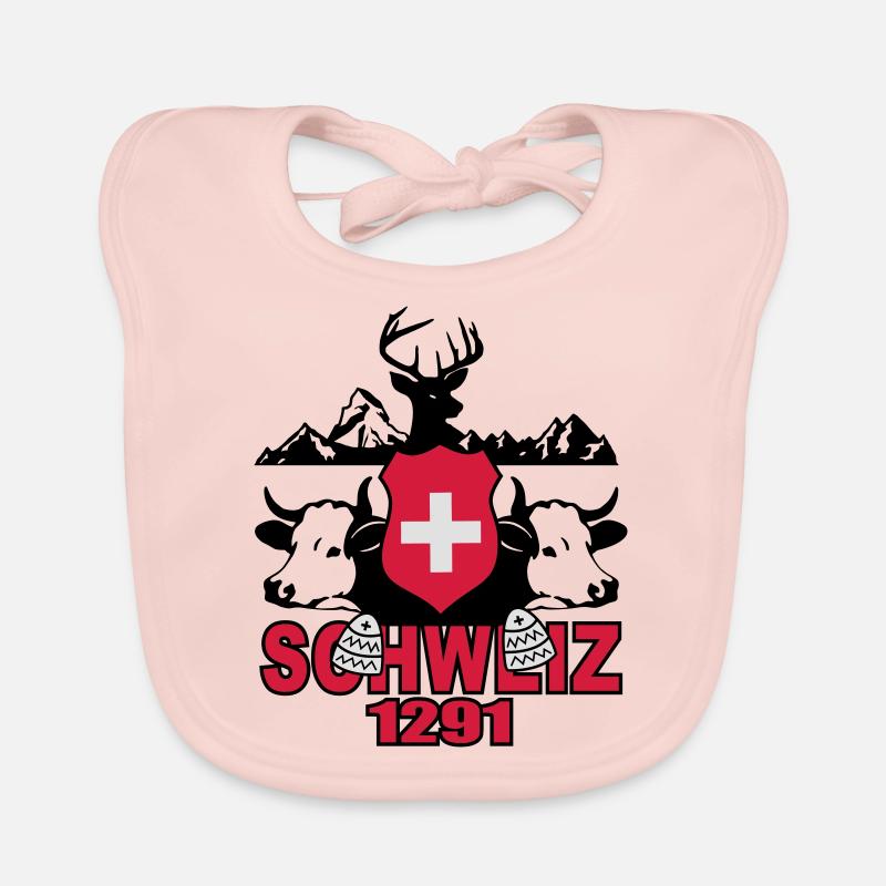 Schweiz Milchkuh 1291 Baby Bio-Lätzchen