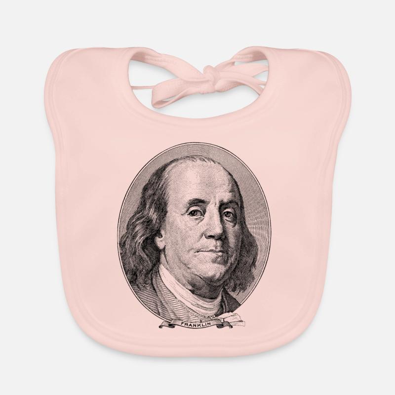 100 $ Benjamin Franklin Bavoir bio Bébé