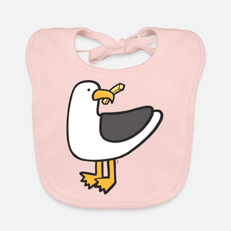 Gierige Möwe Baby Bio-Lätzchen