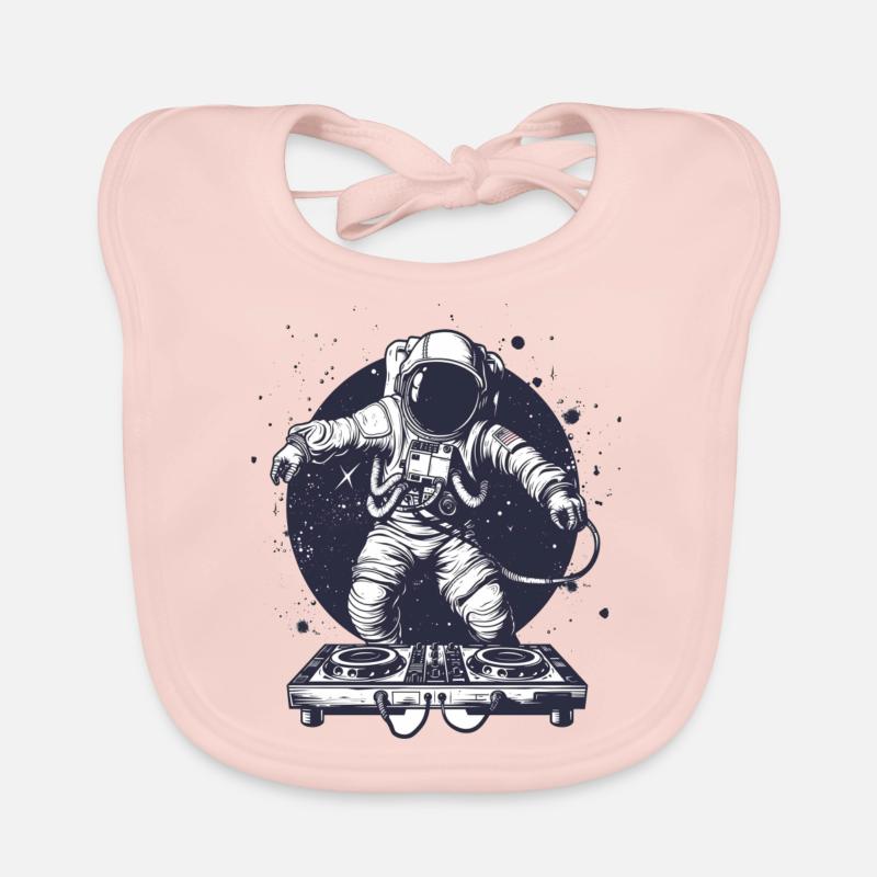 ASTRONAUTE MARS PLANET GPS ETOILE DJ Bavoir bio Bébé