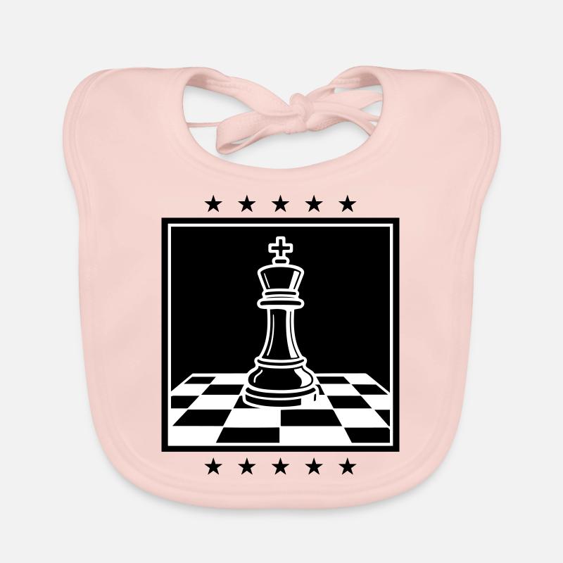 Chess King Chess Bavoir bio Bébé
