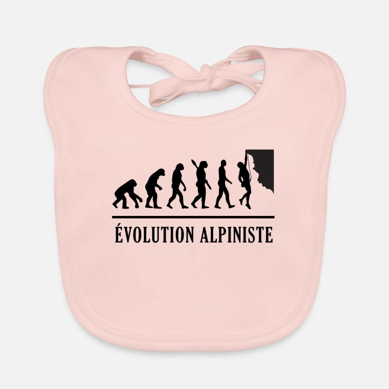 Évolution Alpinisme - Evolution Alpiniste Bavoir bio Bébé