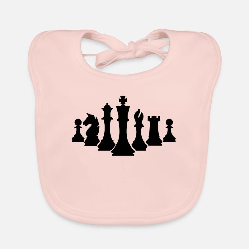 chess pieces Organic Baby Bibs