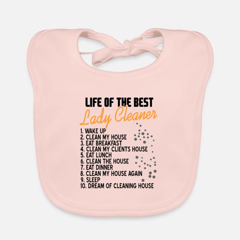 Putzfrau Geschenk Baby Bio-Lätzchen