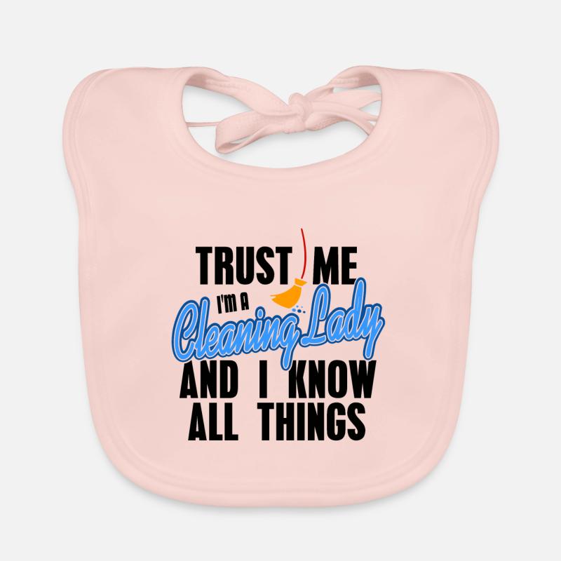 Cleaning lady gift Organic Baby Bibs