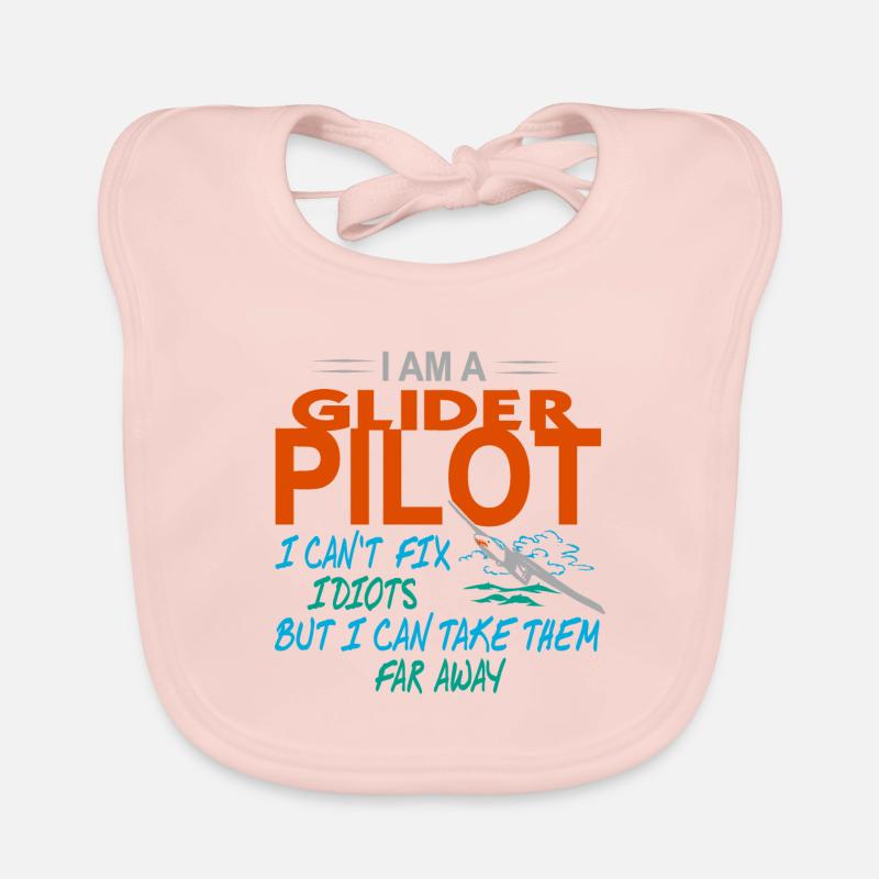 Gliding Glider pilots Organic Baby Bibs