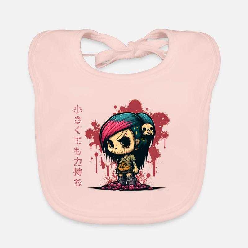 Anime Chibi Urban Graffiti | Small but powerful Organic Baby Bibs