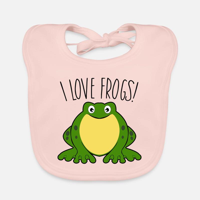I love Frogs Baby Bio-Lätzchen