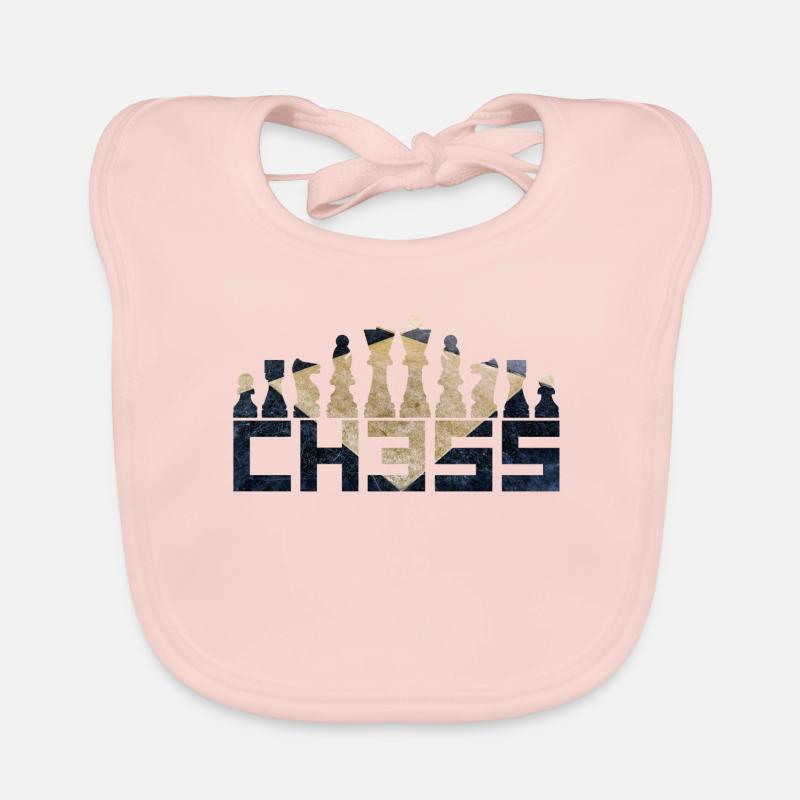 Échecs Bavoir bio Bébé