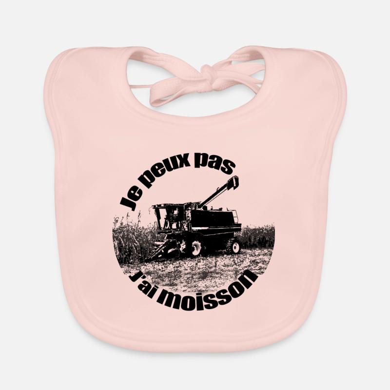 Je peux pas j'ai moisson moissonneuse batteuse Bavoir bio Bébé