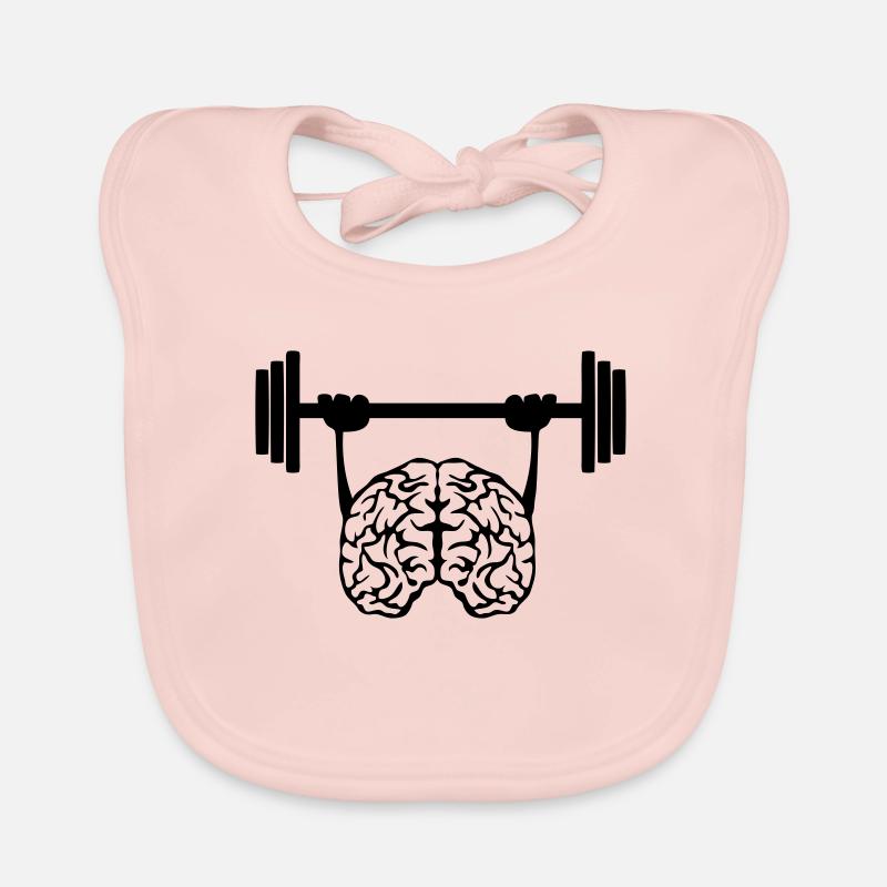 brain brain bar weight training Organic Baby Bibs