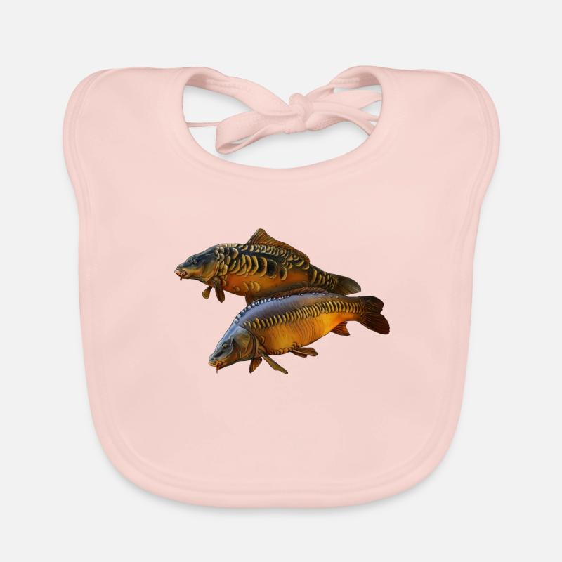 Karpfenduo Baby Bio-Lätzchen