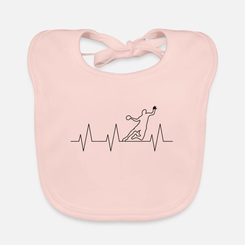 Handball - Bavoir bio Bébé - rose