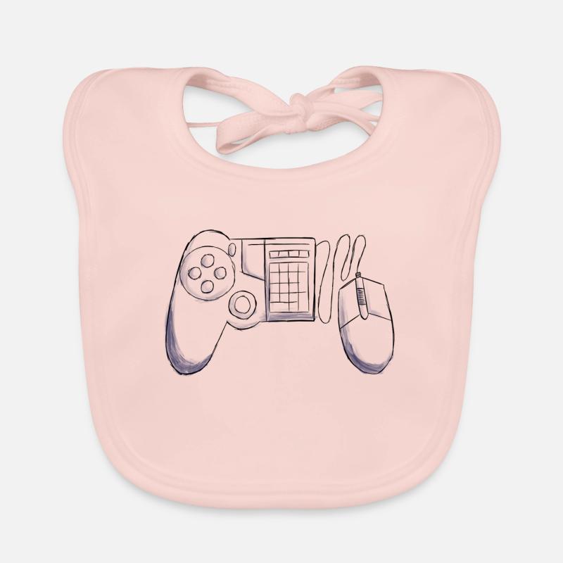 Gaming controller Organic Baby Bibs