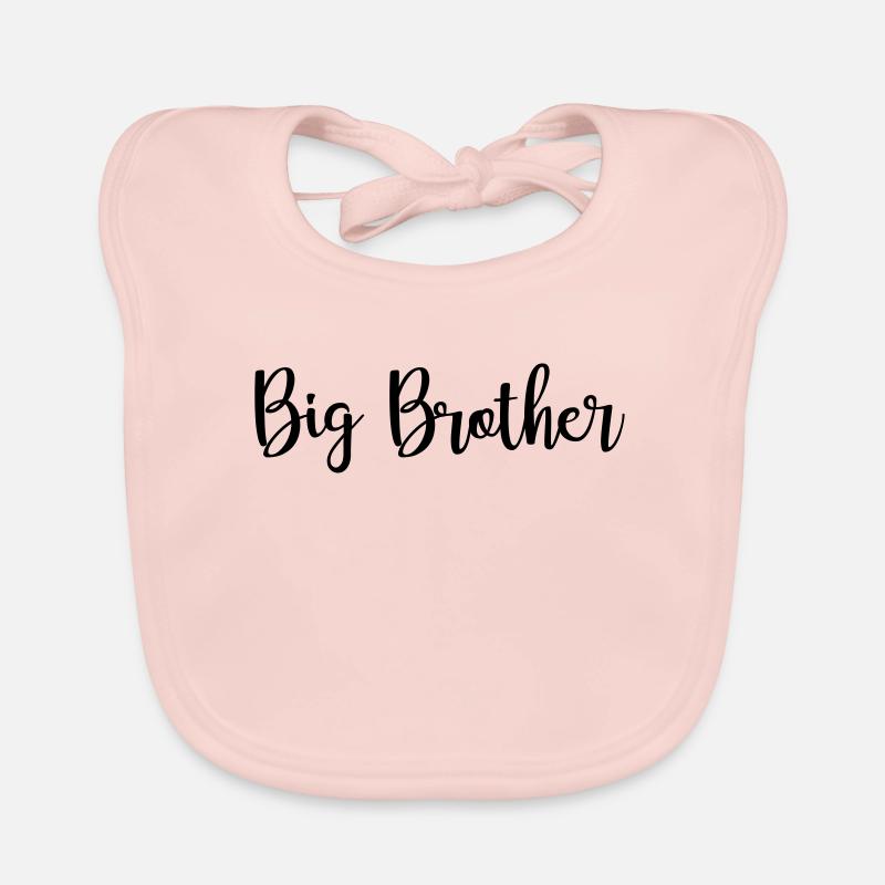 grand frère - Bavoir bio Bébé - rose