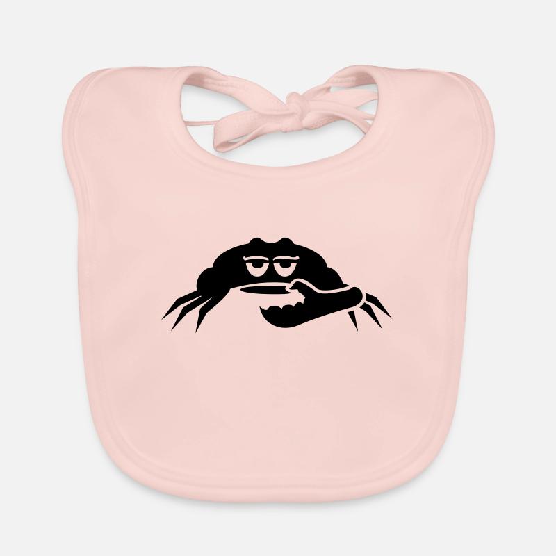crabe / crab (1c) Bavoir bio Bébé