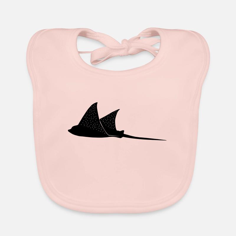 Eagle rays in flight mode Organic Baby Bibs