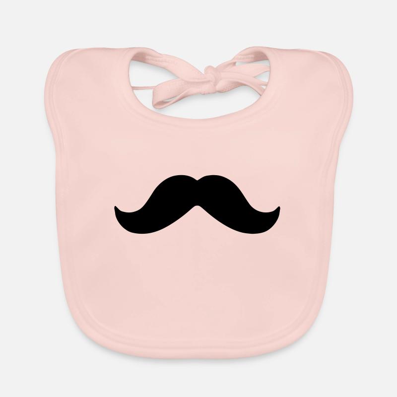 moustache,dessin,formes,humour,hipster,nerd,barbe Bavoir bio Bébé