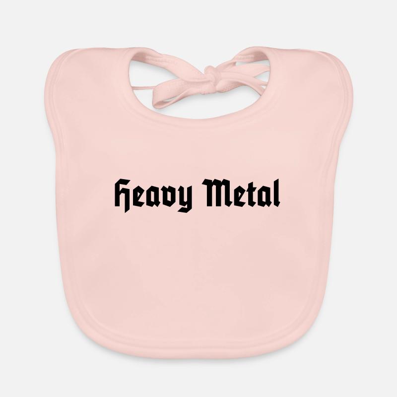 Heavy Metal - Bavoir bio Bébé - rose