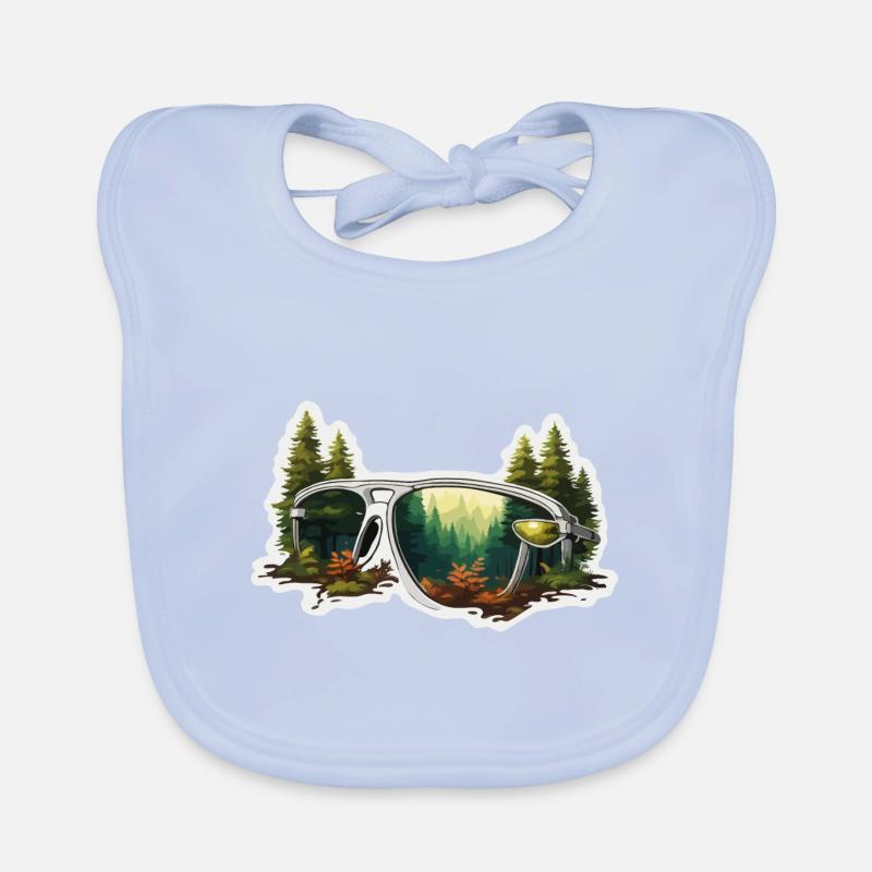 Sunglasses / Reflection / Forest / Reflection Organic Baby Bibs
