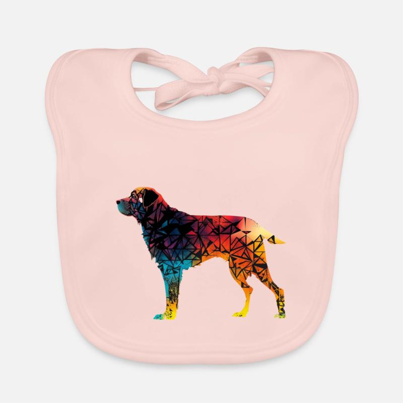 Beau chien - chien coloré Bavoir bio Bébé