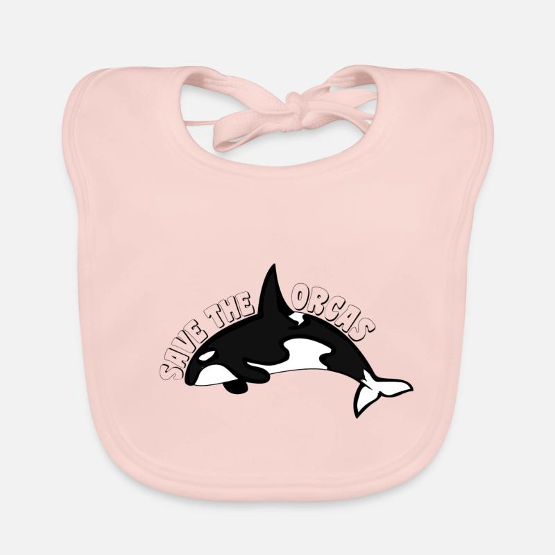 SAVE THE ORCAS Baby Bio-Lätzchen