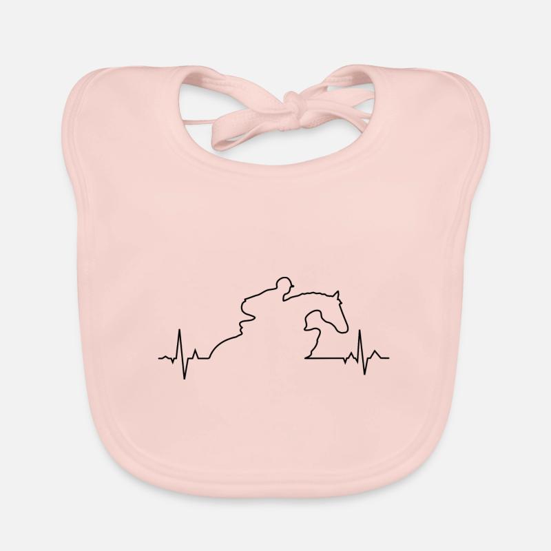 EKG Springreiten Baby Bio-Lätzchen