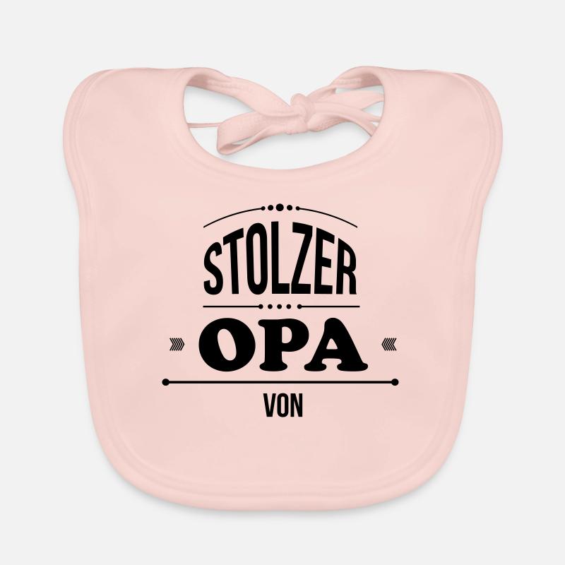 fier opa blanco Bavoir bio Bébé