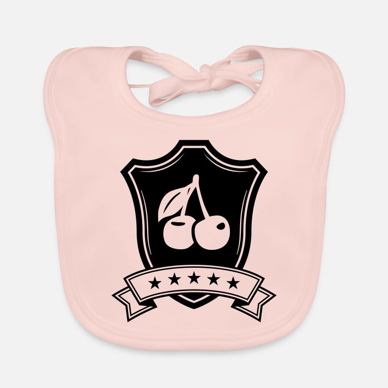 Kirschen schild Baby Bio-Lätzchen