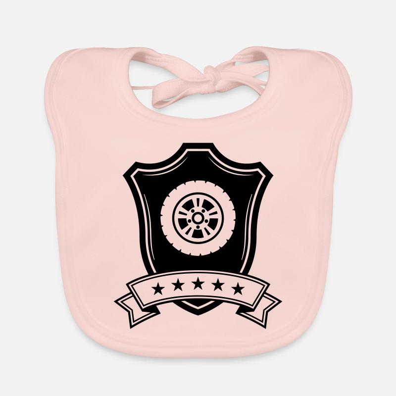 Tyre tuning crest Organic Baby Bibs