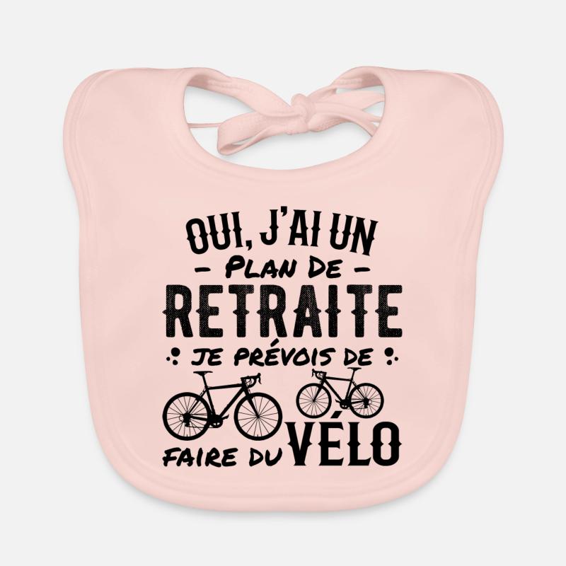 Plan De Retraite Cycliste Retraité Cyclisme Vélo Bavoir bio Bébé