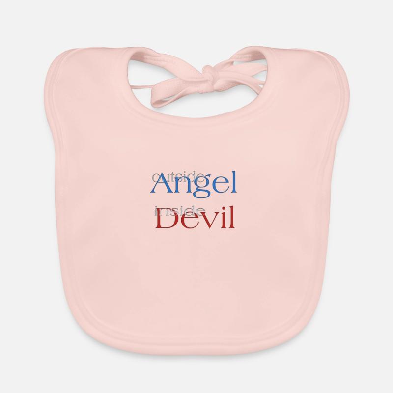 Engel oder Teufel? Baby Bio-Lätzchen