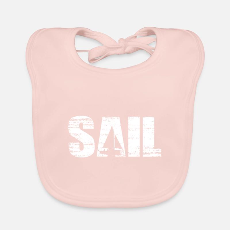 Sailing sailor sailboat skipper gift Organic Baby Bibs