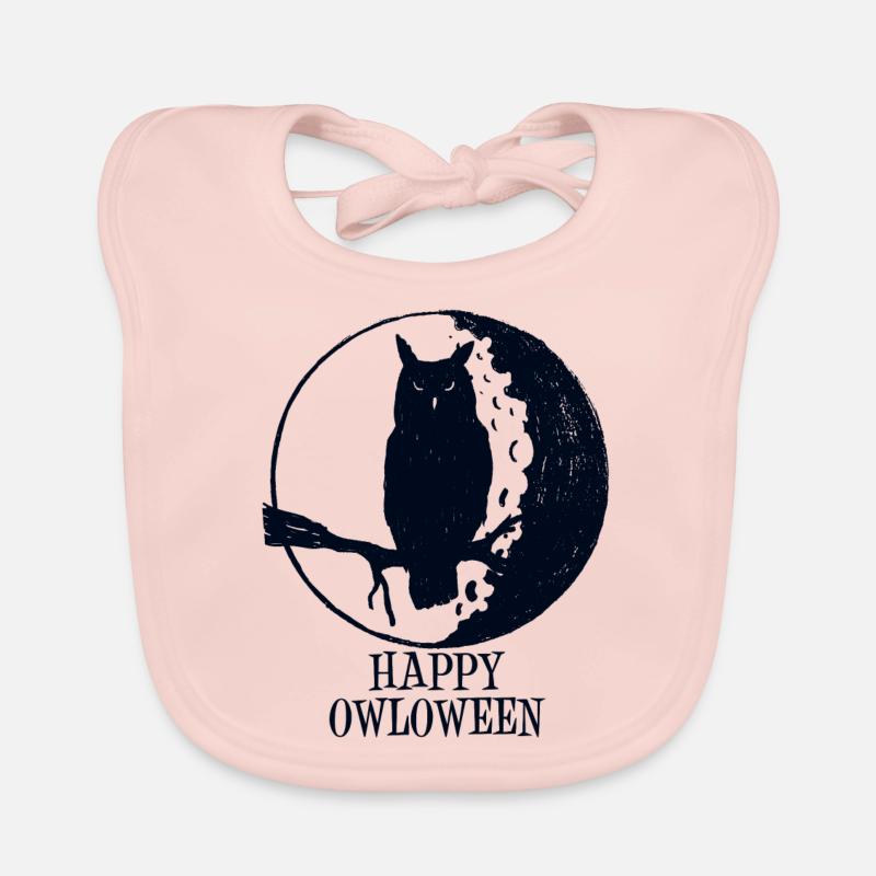 Happy Owloween Happy Halloween Feiertag Eule Baby Bio-Lätzchen