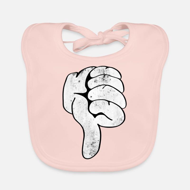 Pouces vers le bas Bavoir bio Bébé