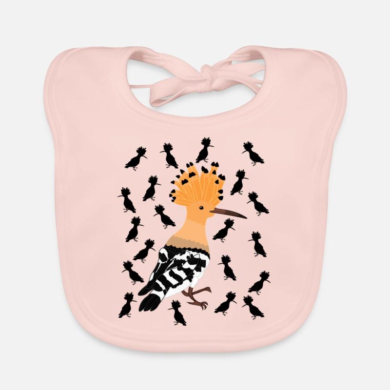 Wiedehopf Vogel Baby Bio-Lätzchen