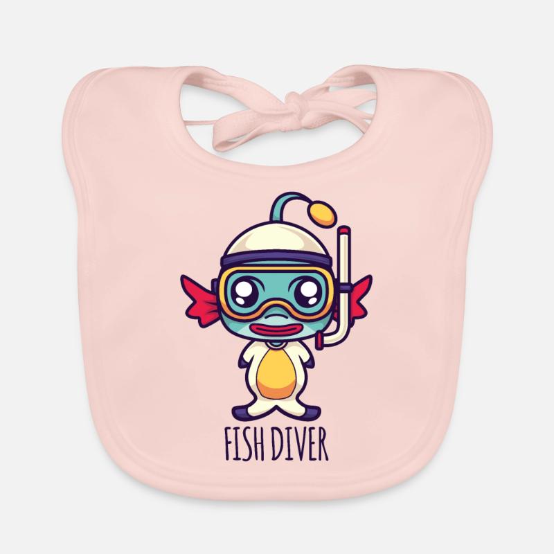 Plongeur de poisson Bavoir bio Bébé
