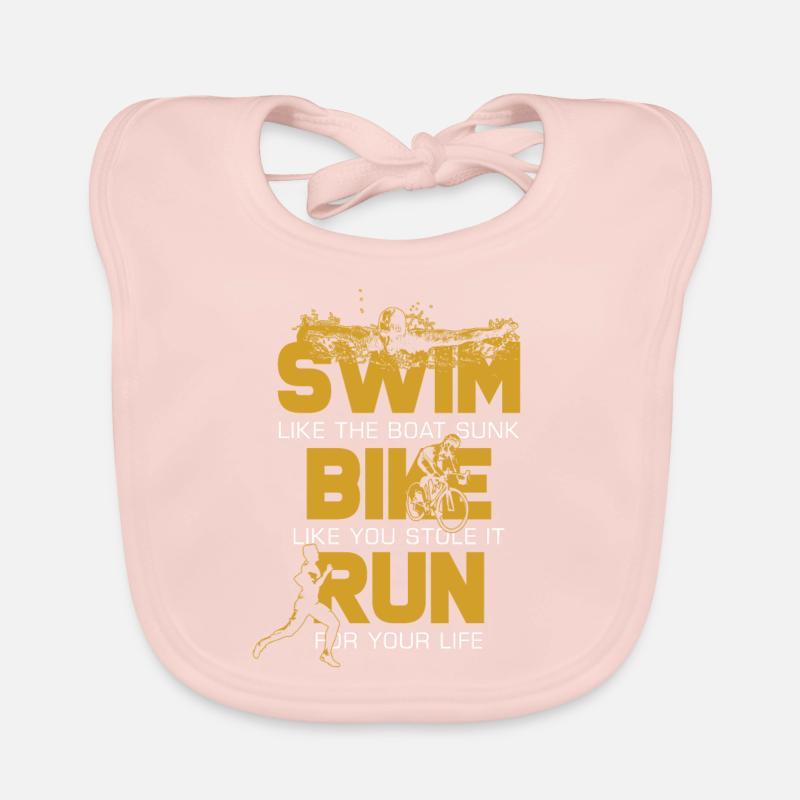 Course de vélo de natation Bavoir bio Bébé