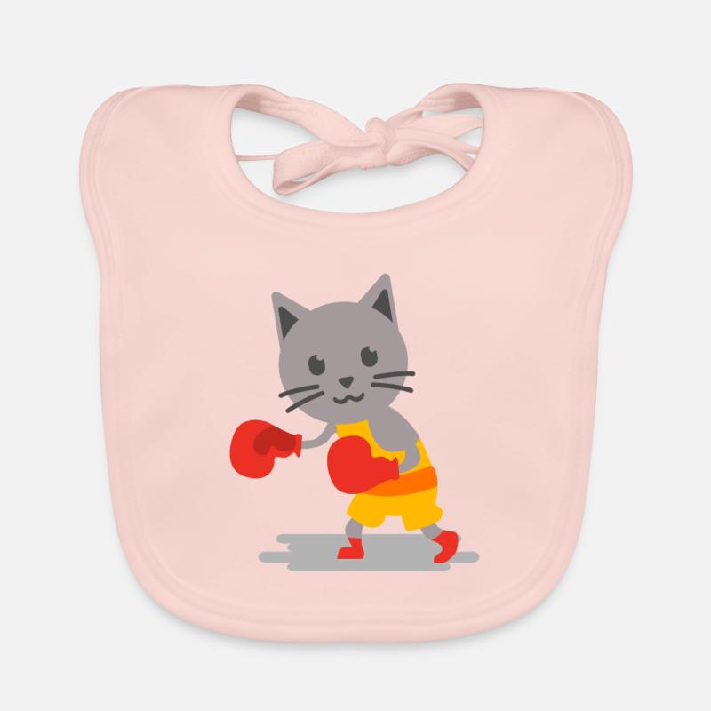 Chat de boxe Bavoir bio Bébé