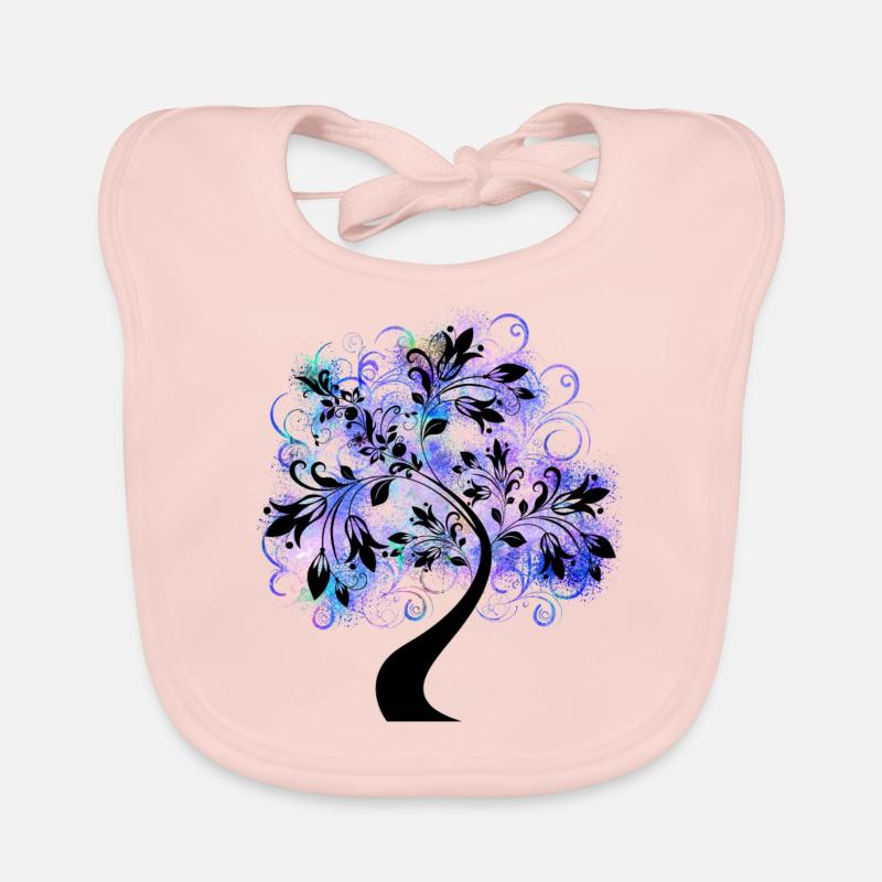 Blossoming tree Organic Baby Bibs