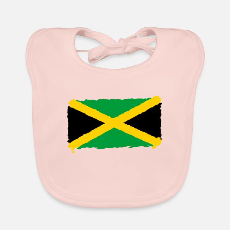 Drapeau Jamaïque Bavoir bio Bébé