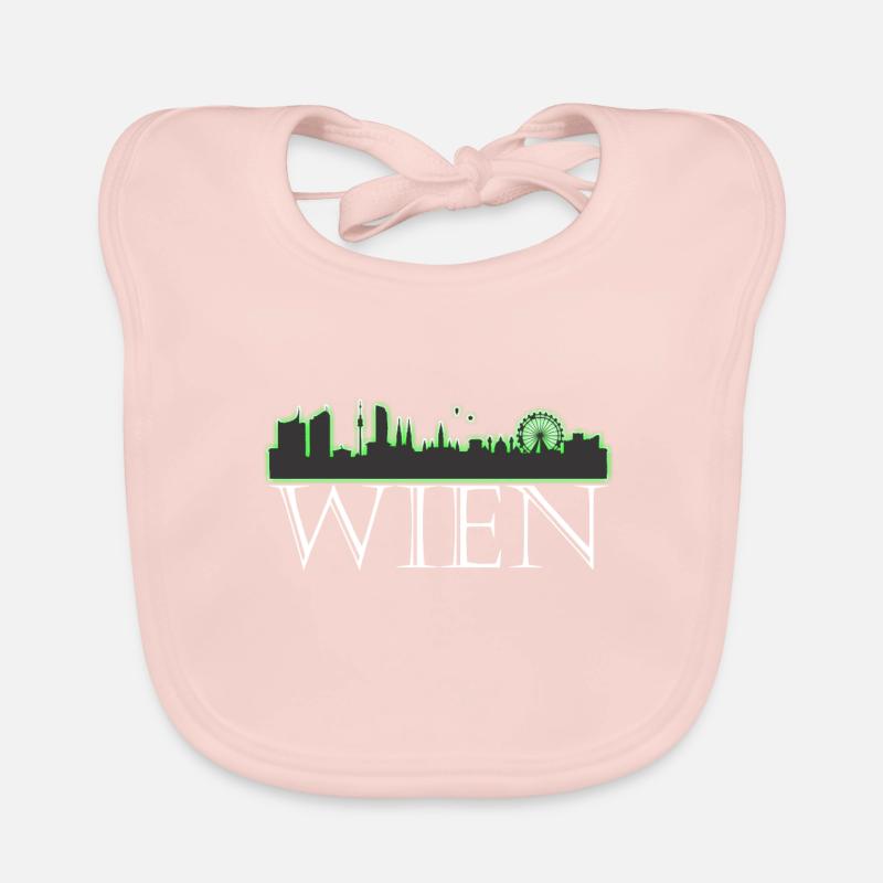 Vienne, capitale viennoise née à Vienne Bavoir bio Bébé