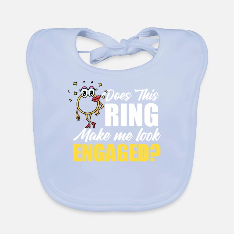 Ring engagement ring engagement wedding bride Organic Baby Bibs