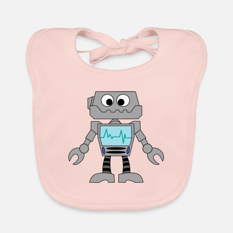 Robot Technology Computer Electronics Gift Idea Organic Baby Bibs