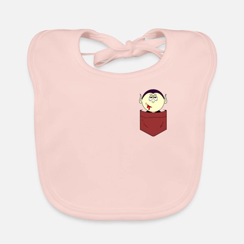Vampir - Baby Bio-Lätzchen - Rose