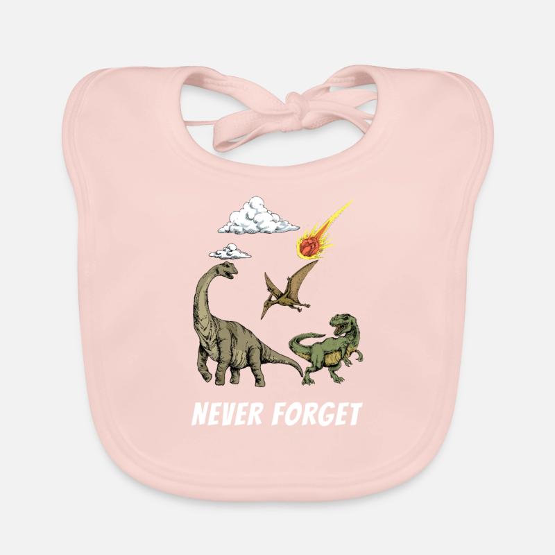 Dino Dinosaurier Steinzeit Fleischfresser T-Rex Baby Bio-Lätzchen