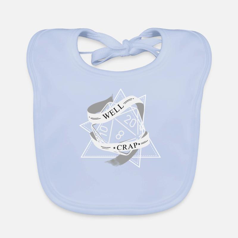 RPG Dice RPG Board Game Nerd Gift Organic Baby Bibs